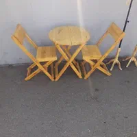 میز وصندلی چوبی و مکپی تاشو برای منازل و کافه|فروشگاه و مغازه|مشکین‌دشت, |دیوار