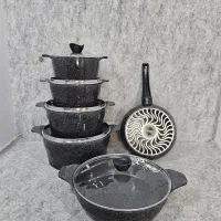 سرویس قابلمه 11 پارچه چدن گرانیت دالغا