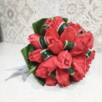 دسته گل عروس لمسی