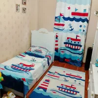 آویز بالای تخت،سرویس لحاف،پنل پرده،فرشینه بچه،کودک