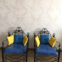 دو عدد صندلی فرفوژه