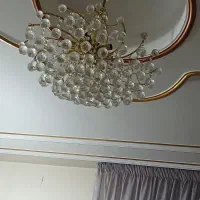 لوستر وسط بزرگ و چهار لوستر کوچکتر ست همدیگه|لوستر و چراغ آویز|اهواز, زیتون کارگری|دیوار