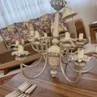 لوستر نو ۱۲ شعله برنزه