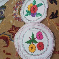 رو بالشتی و پشتی گلدوزی|رختخواب، بالش، پتو|دهدشت, |دیوار