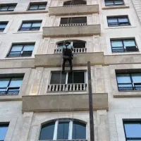 راپل نماشویی پیچ و رولپلاک نما کار در ارتفاع طناب|خدمات پیشه و مهارت|قم, بنیاد|دیوار