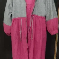 بارانی بلند استر دار در حد نو