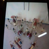 ۲ عددلوستر سالم  و ۲ عدد چراغ خواب دیواری ست