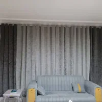 پرده مخمل پانچی آماده