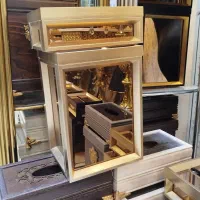 سطل وجعبه سطل وجادستمال بژ