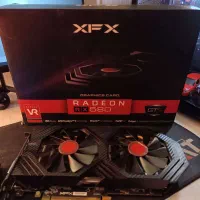کارت گرافیک rx 580 با کارتن تمیز