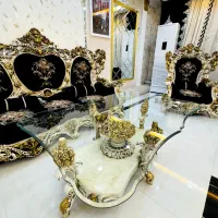 مبلمان سلطنتی باشکوه ، در حد نو و بسیار شیک|مبلمان خانگی و میز عسلی|اهواز, گلستان|دیوار