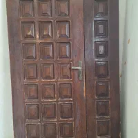 درب چوبی دو لنگه