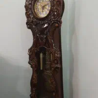 ساعت ایستاده چوب گردو منبت کاری