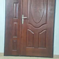 درب چوبی دولنگه سالم