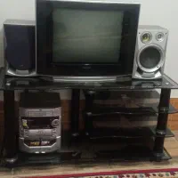 زیر تلوزیونی و تلوزیون و ظبط صوت تمیز سالم|صوتی و تصویری|شیراز, شهرک مهرگان|دیوار