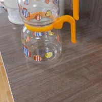 کتری قوری پیرکس روی گازی با شعله پخش کن|قوری، کتری، قهوه‌ساز دستی|رشت, لاکانی|دیوار