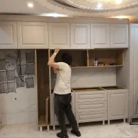 کابینت کمد پارتیشن تخت تاشو دکور مغازه نصاب ساخت