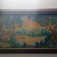 تابلو کوبلن دستباف وان یکاد و آیت الکرسی