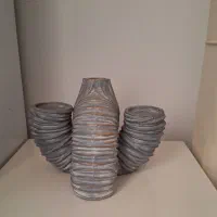 دکوری گلدان و‌جاشمعی پلی استر|مجسمه، تندیس، ماکت|اسلام‌شهر, شهرک واوان|دیوار