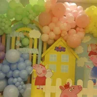 تم بادکنک تولد صورتی|خدمات پذیرایی، مراسم|قم, شهرک قدس|دیوار