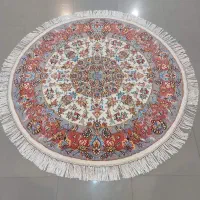 فرش دستبافت دایره‌ای سه متری طرح تبریز