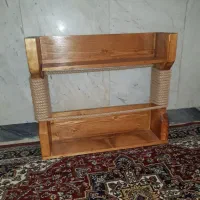 دکوری چوبی جای ادویه یا نوشیدنی|کتابخانه، شلف، قفسه‌های دیواری|کرمانشاه, |دیوار