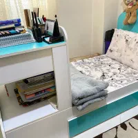 تخت وکمدو شلف ایستاده نوجوان|تخت و سرویس خواب|اراک, |دیوار