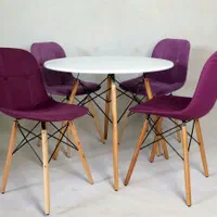 میز و صندلی ناهارخوری دوخت مازراتی چوب ایفلmefp4|میز و صندلی غذاخوری|قم, زاویه|دیوار