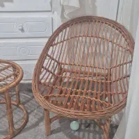 میزو صندلی دستباف حصیری
