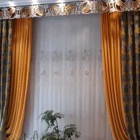 پرده ولوازم پرده فروشی|پرده، رانر، رومیزی|فولادشهر, مسکن مهر فولادشهر|دیوار