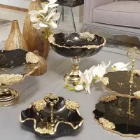 ظروف رزینی با طرح رنگ دلخواه|ظروف سرو و پذیرایی|یاسوج, |دیوار