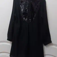 لباس مجلسی مشکی کوتاه|لباس|تهران, بلورسازی|دیوار