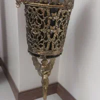 سطل اشغال وجا دستمال برنز