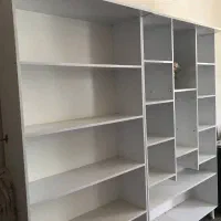 قفسه ملامینه|کتابخانه، شلف، قفسه‌های دیواری|طبس, |دیوار