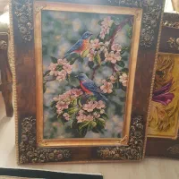 فرش پرنده و شکوف بهاری|فرش|تبریز, |دیوار