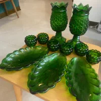 ظروف ست سبز زیبا