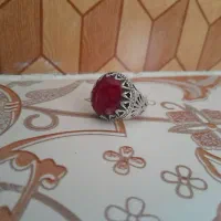 انگشتر نقره یاقوت سرخ