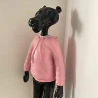 مجسمه دکوری پلنگ صورتی|مجسمه، تندیس، ماکت|سمنان, |دیوار