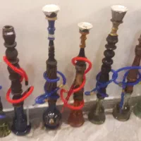 قلیان تنه چوبی