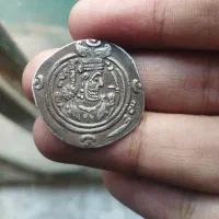 سکه نقره شاهنشاه خسرو دوم