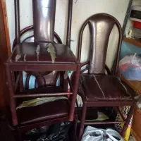صندلی فلزی قدیمی محکم وبادوام