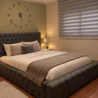 تخت خواب یک و نیم نفره چستر مناسب تشک ۱۲۰