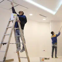 نقاشی ساختمان سایه روشن