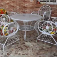 میز و صندلی فلزی مخصوص ویلا