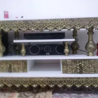 میز تلویزیون الومنیم طرح برنز