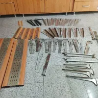 تعداد34عدد پایه قفسه 30سانت با متعلغات