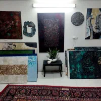 تابلوها نقاشی دکوراتیو برجسته نقاشیخط