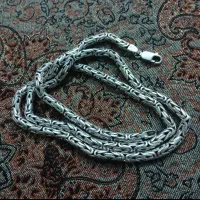 زنجیر کرال پلاک سنگ یاقوت