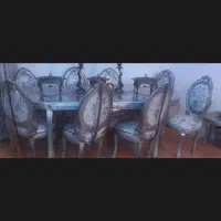 مبل استیل با ناهار خوری استیل به همراه کاور مبل|مبلمان خانگی و میز عسلی|اندیشه, اندیشه فاز ۳|دیوار