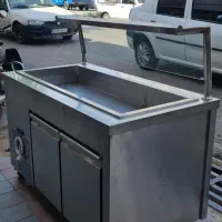 یخچال کانتر سرد ( تاپینگ سبزی ) ۴ لگنه شیک و زیبا|فروشگاه و مغازه|قم, نیروگاه|دیوار